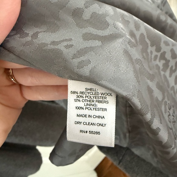 Express Gray Women's Peacoat - Picture 5 of 5